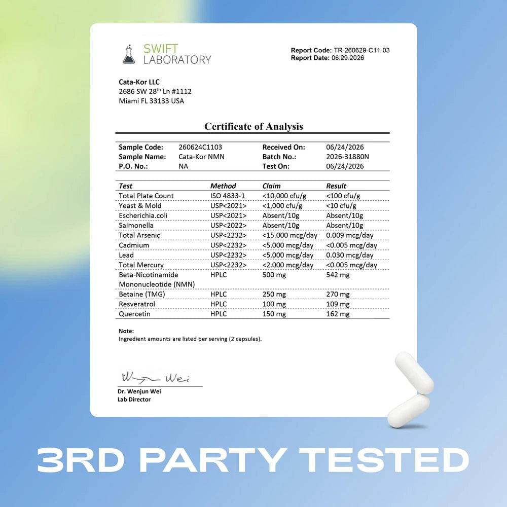 Cata-Kor NMN Supplement with Resveratrol