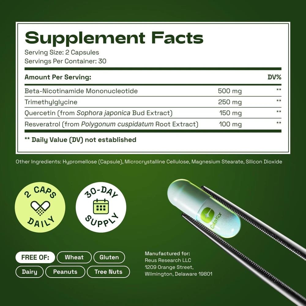 Cata-Kor NMN Supplement with Resveratrol